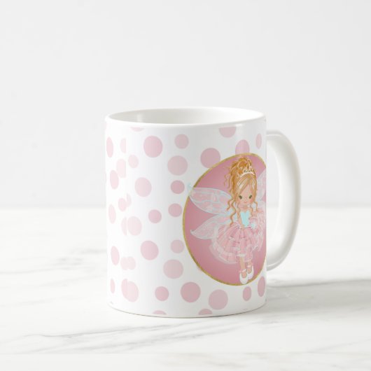 Mug Fée rose Blonde (Devant droit)
