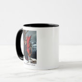 Mug Fée Rouge de Printemps Mère Nature Fantastique (Devant gauche)