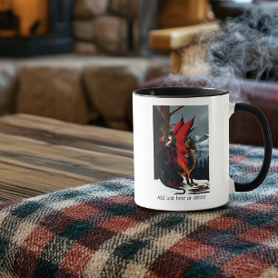 Mug Fée Rouge de Printemps Mère Nature Fantastique
