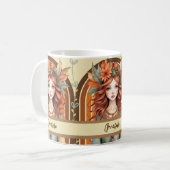 Mug Fée rouge haïe avec la grenade à fleurs dans la co (Devant gauche)