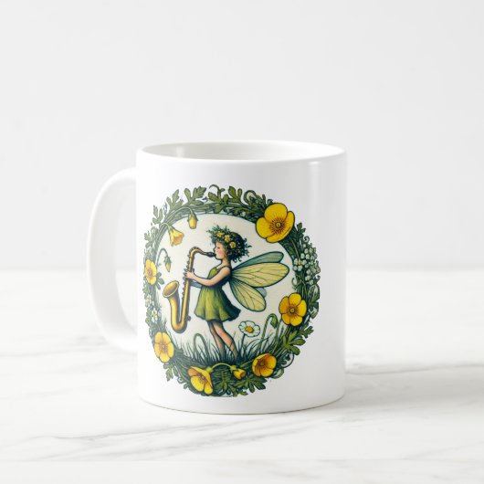 Mug Fée saxophone (Devant gauche)