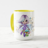 Mug Fée scintillement personnalisée (Devant gauche)