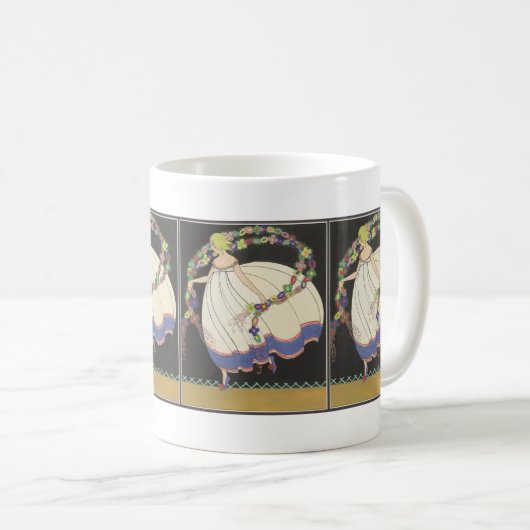 Mug Fée s'ébattant avec des fleurs (Devant droit)