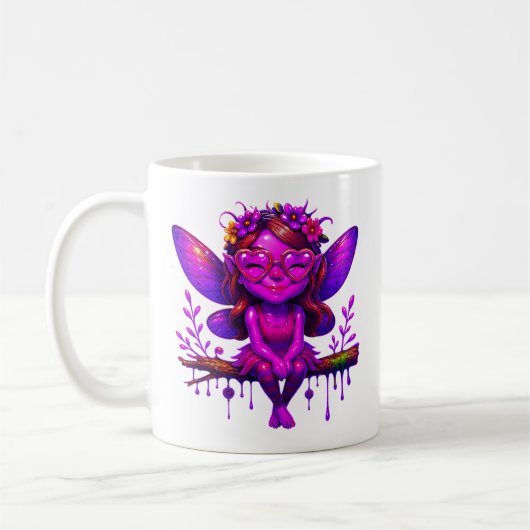 Mug Fée violette joueuse (Gauche)