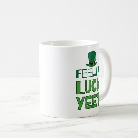 Mug Feelin' Luckyeet Saint Patrick's Day (Devant droit)