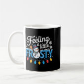 Mug Feeling A Little Frosty Cute Retro Snowman (Gauche)
