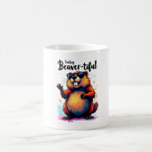 Mug Feeling Beaver-tiful - Funny Beaver Graphic (Centre)