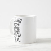 Mug Feeling Feral Raccoon Coffee Cute Funny Trash Pand (Devant gauche)