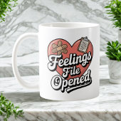 Mug Feelings File Opened | Self-Aware Healing Humor  