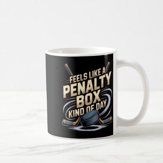 Mug Feels Like A Penalty Box Kind Of Day Funny Hockey  (Droite)