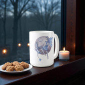 Mug Fées de la lune bleu pervenche et violet