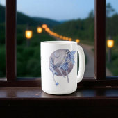 Mug Fées de la lune bleu pervenche et violet