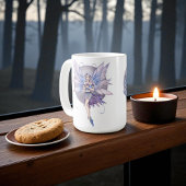Mug Fées de la lune bleu pervenche et violet