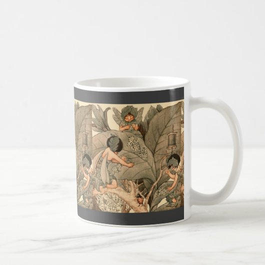 Mug Fées des feuilles réparant les feuilles (Droite)