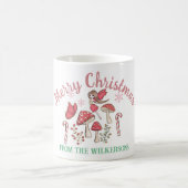Mug Fées et champignons de Noël mignons (Centre)