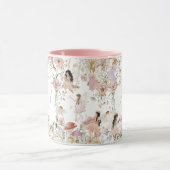 Mug Fées Whimsical Anniversaire Fleur sauvage Pré (Centre)