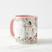 Mug Fées Whimsical Anniversaire Fleur sauvage Pré (Devant gauche)