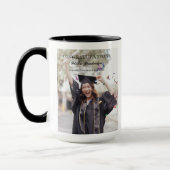 Mug Félicitation Diplômée Photo Lycée HI (Gauche)