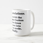 Mug Félicitations (Devant droit)