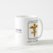 Mug Félicitations à l'infirmière praticienne (Devant droit)
