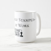 Mug Félicitations à l'ingénieur agréé (Devant droit)