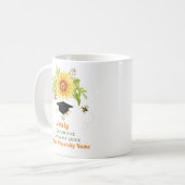 Mug Félicitations à l'obtention du diplôme Fleur de to (Devant gauche)