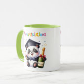 Mug Félicitations à Panda Graduation (Devant gauche)