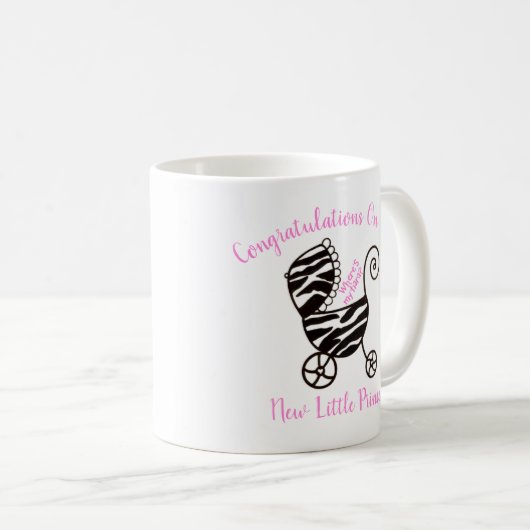 Mug Félicitations À Votre Nouvelle Petite Princesse ! (Devant droit)