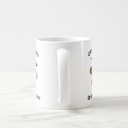 Mug félicitations à votre singe diplômé (Poignée)