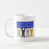 Mug Félicitations aux diplômés de l'Académie de police (Gauche)