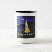Mug Félicitations bleu et noir (Centre)