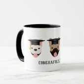 Mug Félicitations Bulldogs français (Devant gauche)