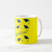 Mug Félicitations casquette jaune (Devant droit)