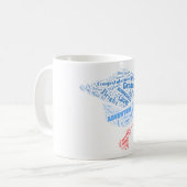 Mug Félicitations ! dans Tagxedo (Devant gauche)