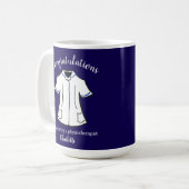 Mug Félicitations de devenir physiothérapeute (Devant gauche)