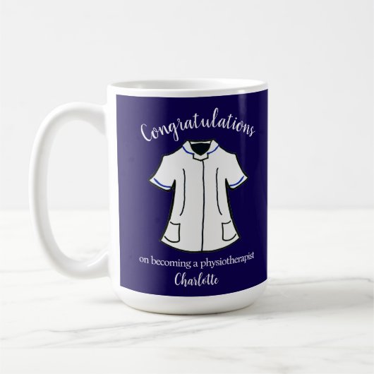 Mug Félicitations de devenir physiothérapeute (Gauche)