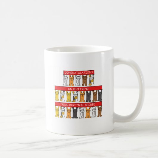 Mug Félicitations de doctorat (Droite)