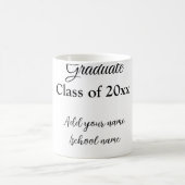 Mug Félicitations de graduation simples clas d'ajout m (Centre)
