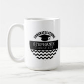 Mug Félicitations Diplômé - Graduation personnalisée (Gauche)