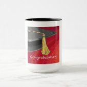 Mug Félicitations Diplômé Noir et Rouge (Centre)