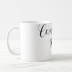 Mug Félicitations diplômé nom simple minimal année pro