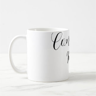 Mug Félicitations diplômé nom simple minimal année pro