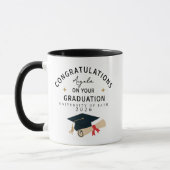 Mug Félicitations Diplômé Nom Université Année (Gauche)