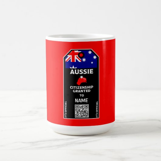 Mug Félicitations du Parti de la citoyenneté australie (Centre)