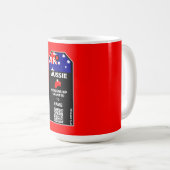 Mug Félicitations du Parti de la citoyenneté australie (Devant droit)
