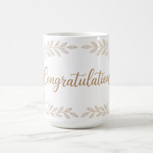 Mug Félicitations élégantes avec des colombes