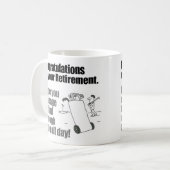 Mug Félicitations Golfer Retirement (Devant gauche)
