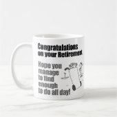 Mug Félicitations Golfer Retirement (Gauche)