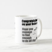 Mug Félicitations Golfeur Retraite (Devant droit)