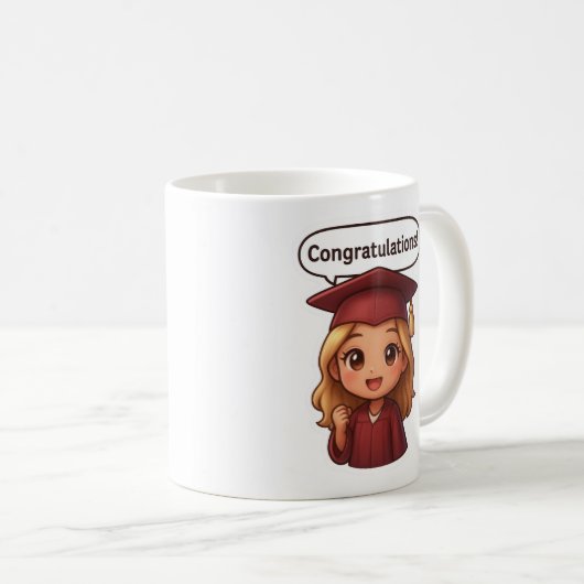 Mug Félicitations Grad (Devant droit)